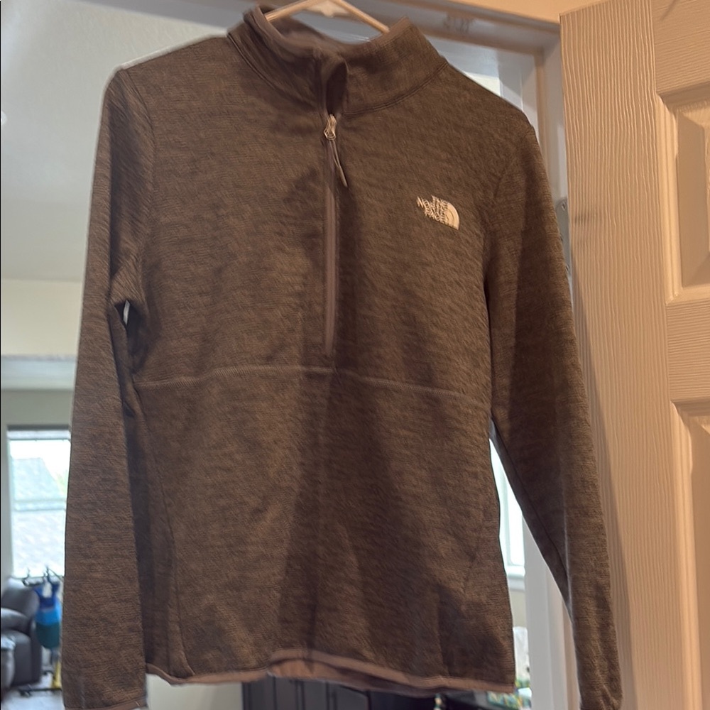The North Face Gray Zip Up Sweater